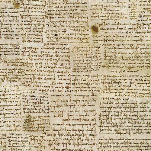 Leonardo Da Vinci Writing Words Antique 20098-199