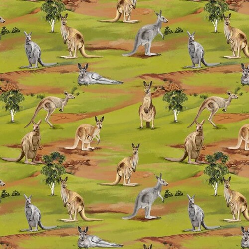Wildlife Valley Australian Kangaroos Allover 05