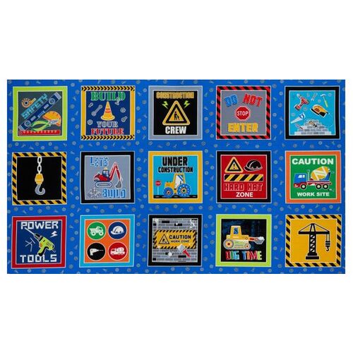 Construction Crew Blocks Panel 8950