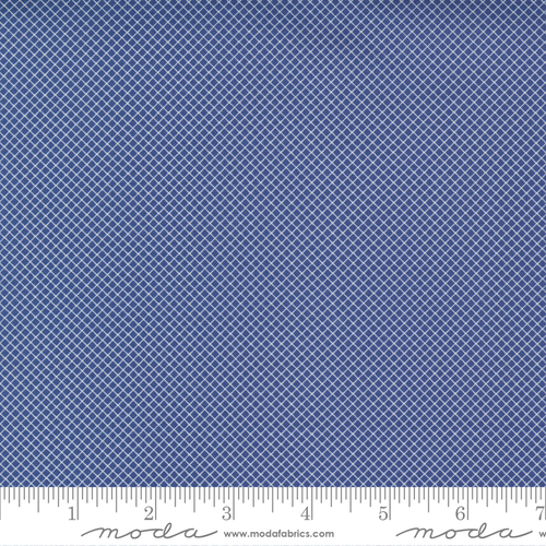 Moda Story Time Retro Vintage Micro Lattice Navy 21796 18 