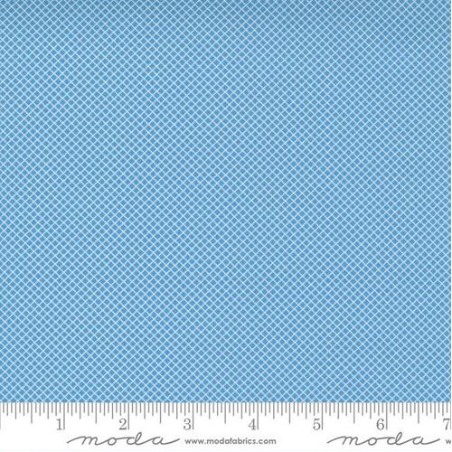 Moda Story Time Retro Vintage Micro Lattice Blue 21796 17