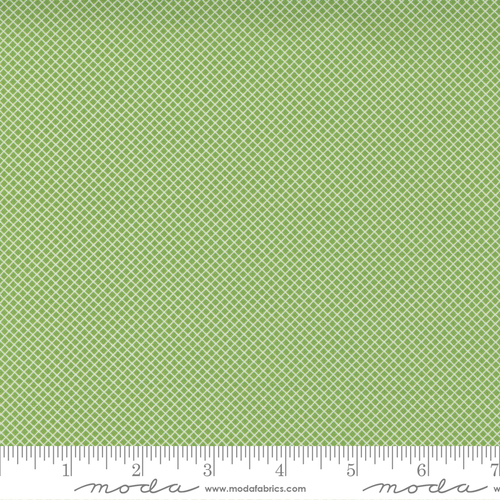 Moda Story Time Retro Vintage Micro Lattice Green 21796 15