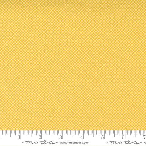 Moda Story Time Retro Vintage Micro Lattice Yellow 21796 14