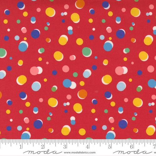 Moda Story Time Retro Vintage Happy Dots Red 21795 12