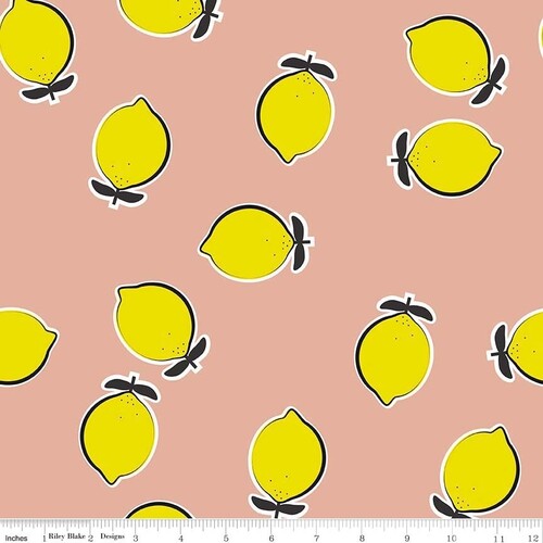 Novelty Scattered Lemons Per Metre
