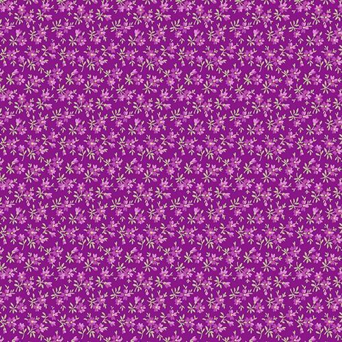 Symphony Floral Buds Violet A9222P Per Metre
