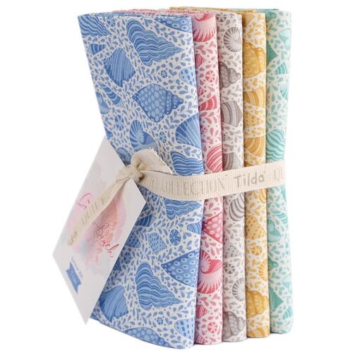 Tilda Cotton Beach Shells Fabric Bundle