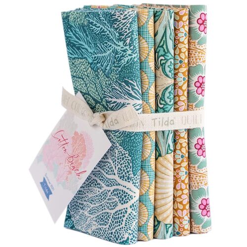 Tilda Cotton Beach Fabric Bundle Sunbeam