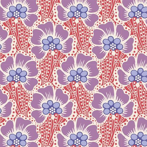 Tilda Cotton Beach Ocean Flower Coral 110325