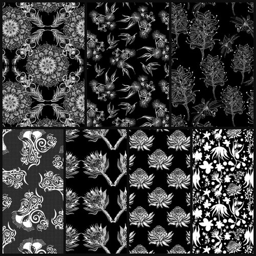 Great Southern Land Australian Wildflowers Bundle Black