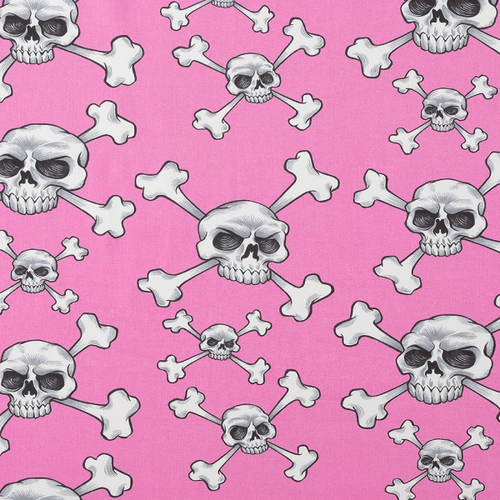 Alexander Henry Skulls and Bones 8870 C Pink 1/2m