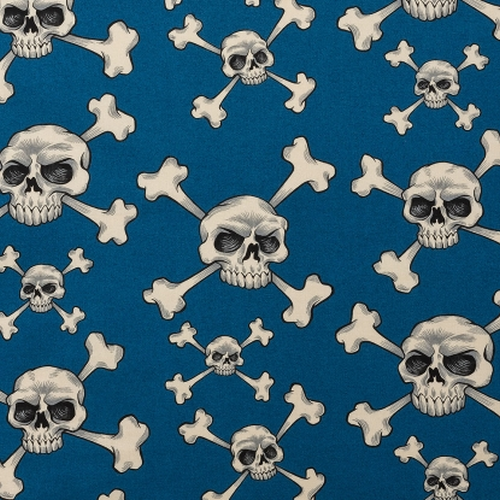 Alexander Henry Skulls and Bones 8870 A Blue 1/2m
