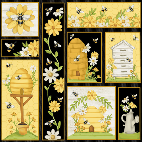 Bee You! Bee You! Patchwork Blocks 12" 106-49