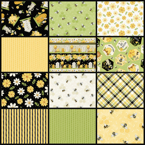 Bee You! Buzzing Bees Fabric Bundle