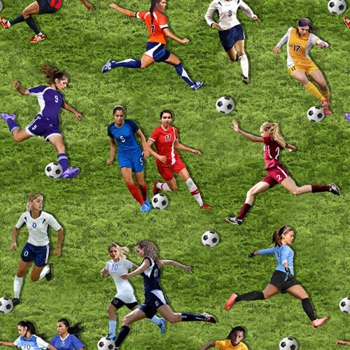 World Cup Womens Soccer Football Green 1544