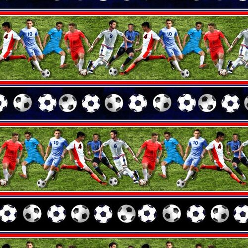 World Cup Mens Soccer Football Stripe Multi 1399