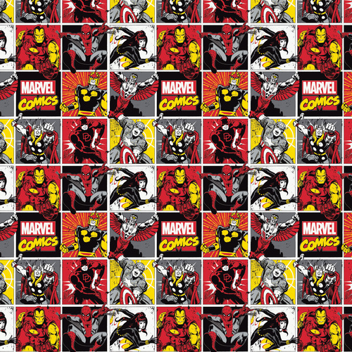 Fabric Remnant -Licensed Disney Marvel Avengers 96cm