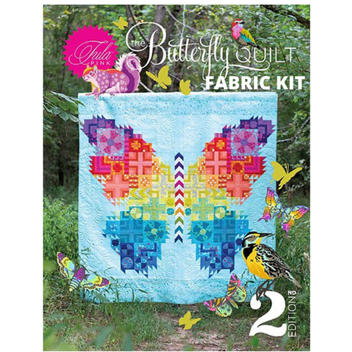 Tula Pink Butterfly Quilt Fabric KIT & Pattern