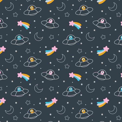 Outta This World Aliens Shooting Stars 5237