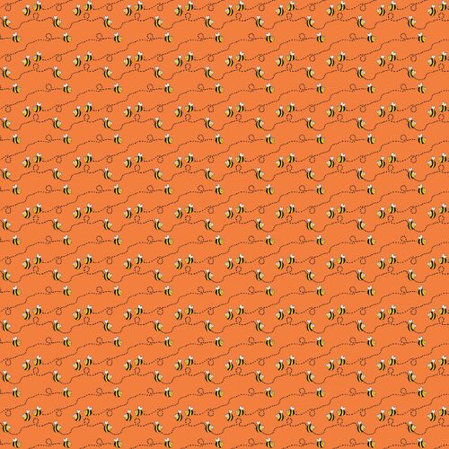 Happy Farm Country Buzzing Bees Orange 5083