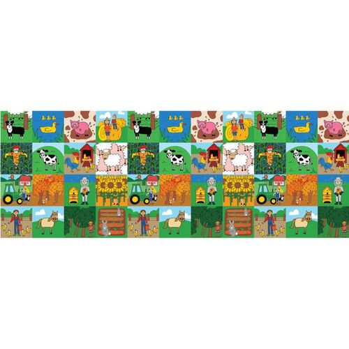 Happy Farm Country Blocks Panel 5077