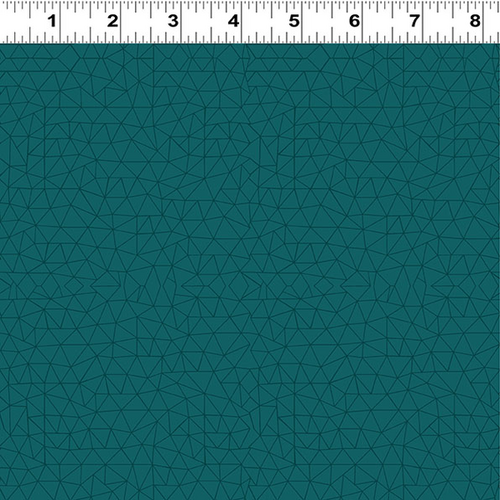 Peacock Garden Linework Tonal Dark Teal 3153-105