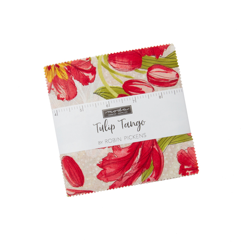 Tulip Tango 5" Fabric Charm Squares