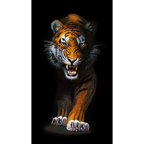 Animal Kingdom Digital Wild Tiger Panel 702-86
