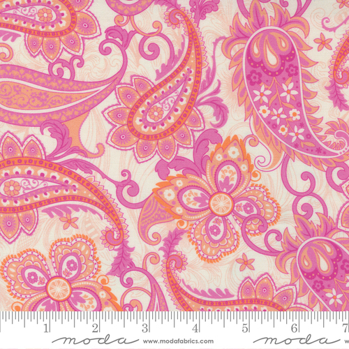 Moda Paisley Rose Paisley Ivory 11881 11