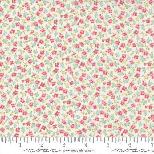 Moda Cottage Linen Floral Ivory 18734 12