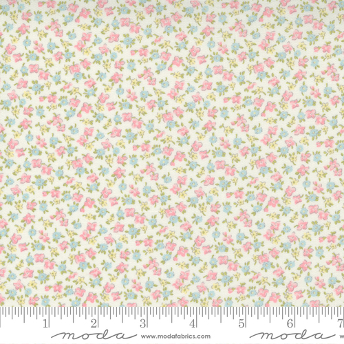 Moda Cottage Linen Floral Faded Line 18734 11