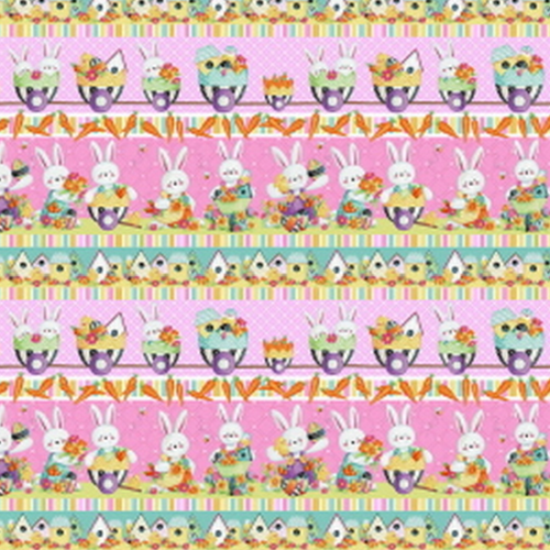 Easter Fun Bunny Rabbit Stripe 2577-22