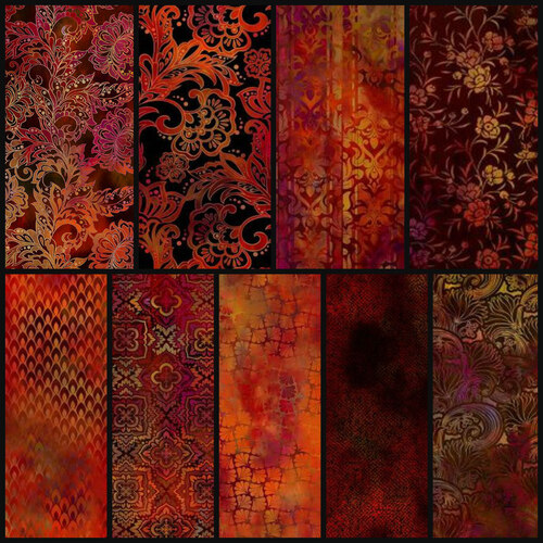 Tapestry Digital Spice Fat Quarter Fabric Bundle