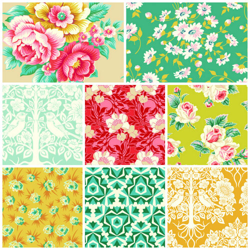 True Kisses Floral Fat Quarter Fabric Bundle