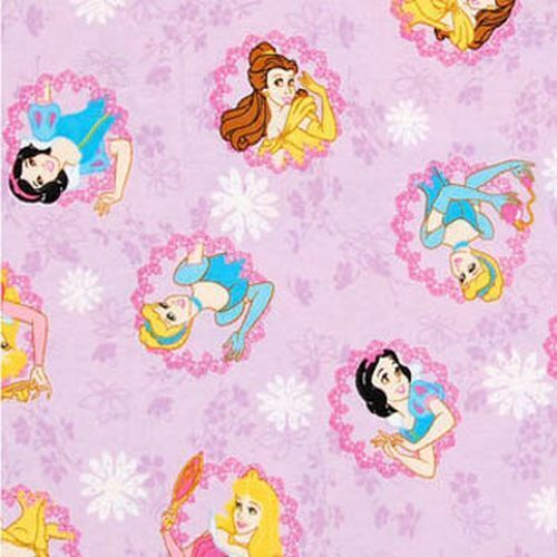 Disney Princess Frames Flannel Per Metre