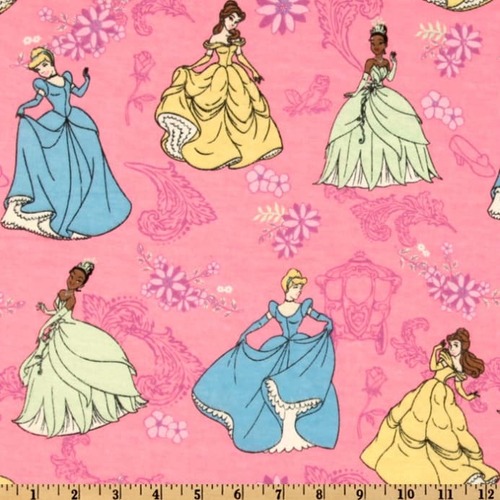 Disney Princess Trio Flannel Per Metre
