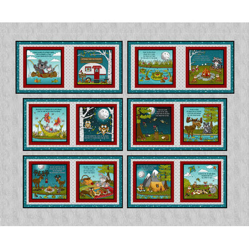 S'more Fun Outdoors Soft Book Panel 9961P-90