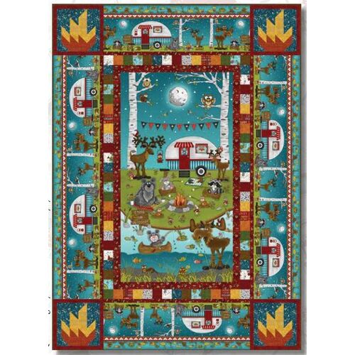 S'more Fun Outdoors Camping Quilt Kit #1