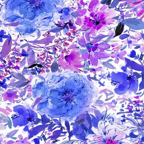 Bee Free Packed Flowers Purple 21486 250