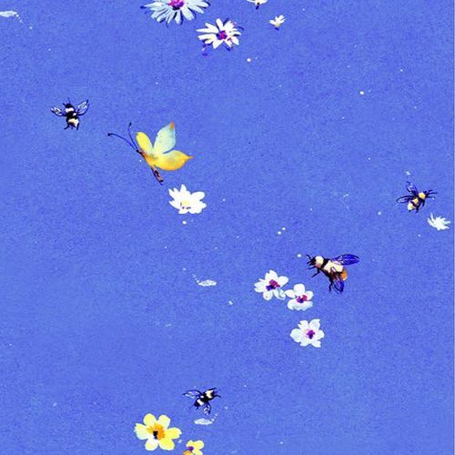 Bee Free Bee Floral Cornflower Blue 21489 471