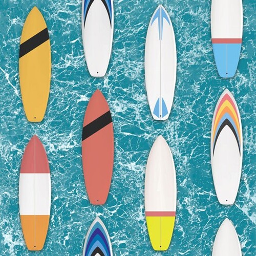 Ride The Wave Surfboards On Water J