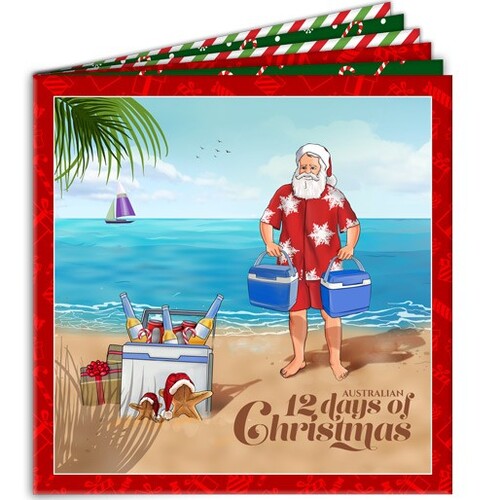 12 Days of Christmas Downunder Soft Book Panel 1012A