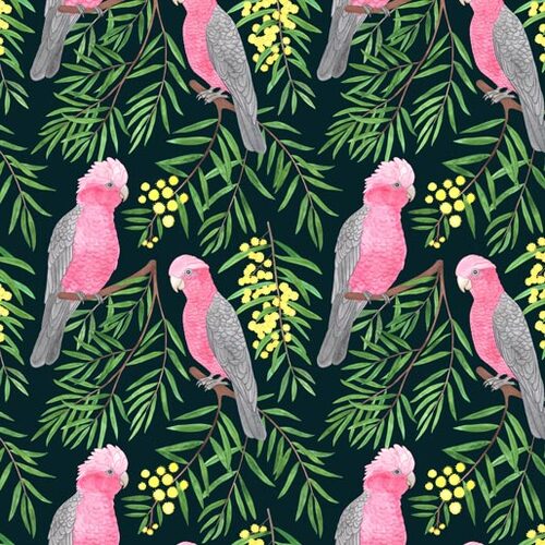 Forest Wonders Galah with Branches Green 28D