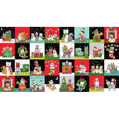 Santa Paws Christmas Cats Blocks 24781