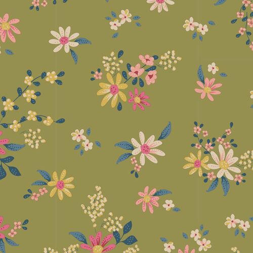 Tilda Chic Escape Daisyfield Basics Green 110049