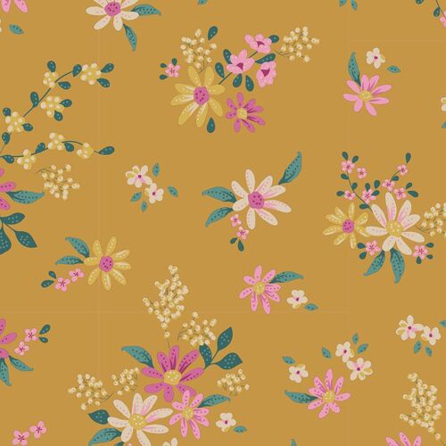 Tilda Chic Escape Daisyfield Basics Mustard 110048