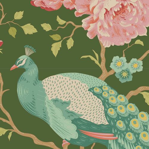 Tilda Chic Escape Peacock Tree Green-100441