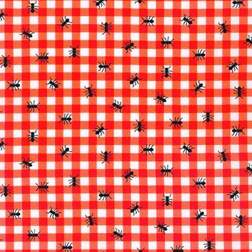 Farm to Table Ants Picnic Plaid Check Red 20956-3