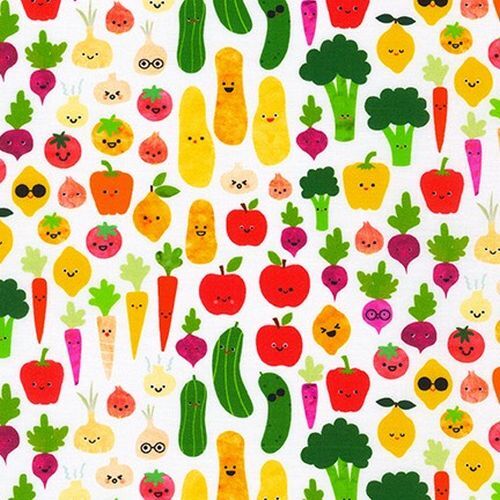 Farm to Table Smiling Vegetables Bright 20948-195