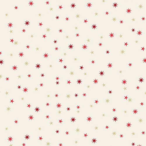 Scandi 2022 Christmas Scattered Stars Cream 2456-R1